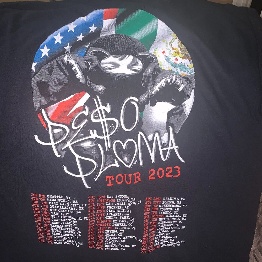 Peso Pluma T-Shirt Tour 2023 Original Merch LARGE